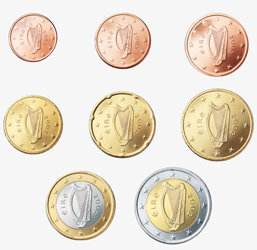 Descrizione 1, 2, 5, 10, 20, 50 Cent, 1 E 2 Euro - Euro, transparent png download