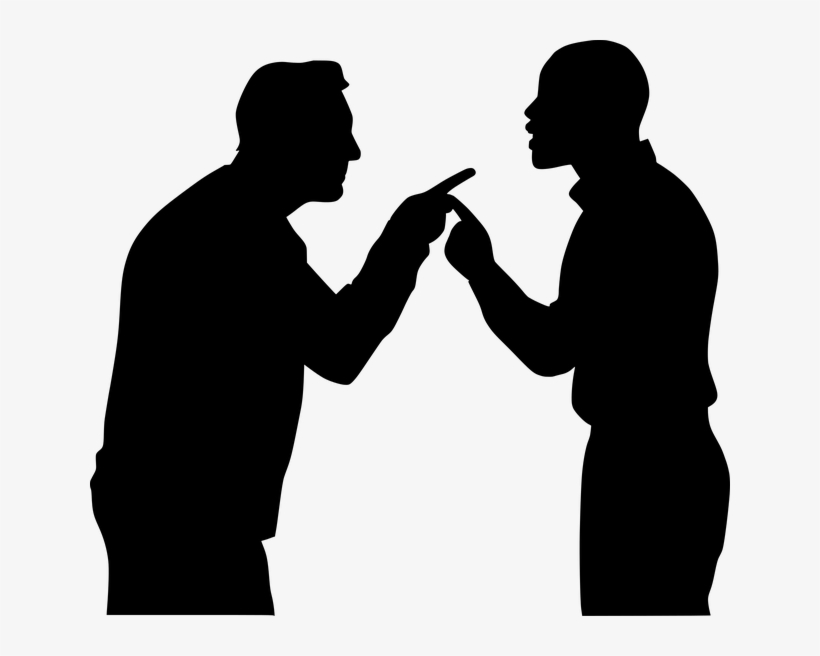 Two People Arguing Clipart