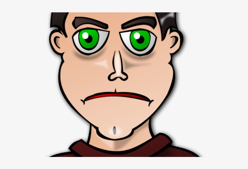 Cartoon Angry Person - Green Eyed Person Clip Art, transparent png download