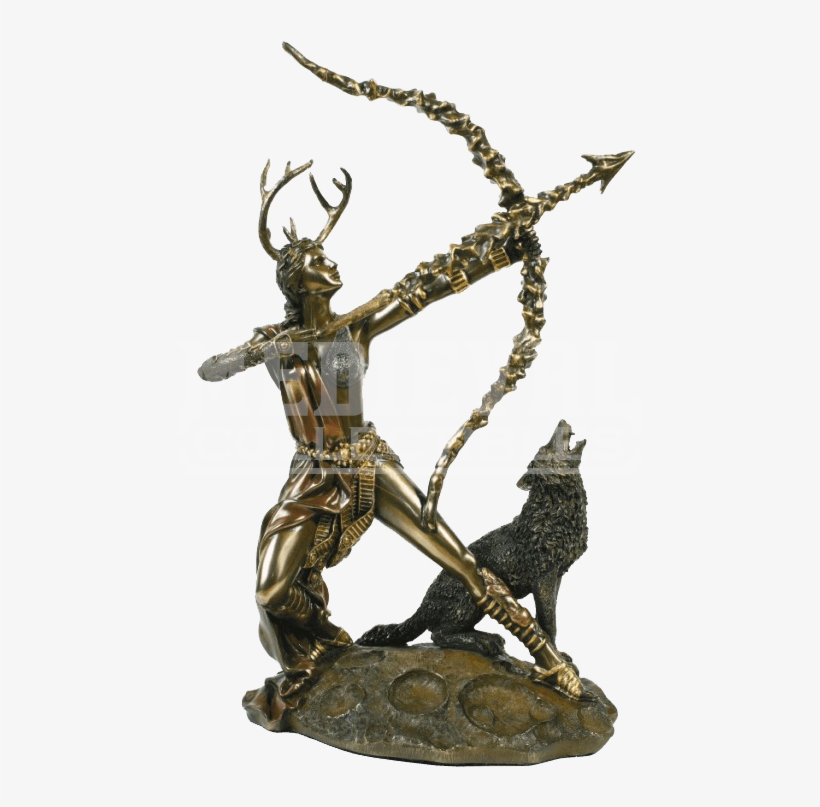 Artemis Statue - Arrow Shooting Greek God, transparent png download
