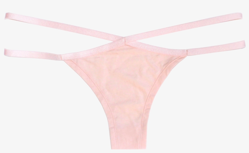 Organic Cotton Brazilian Knickers Pink Blush - Thong, transparent png download