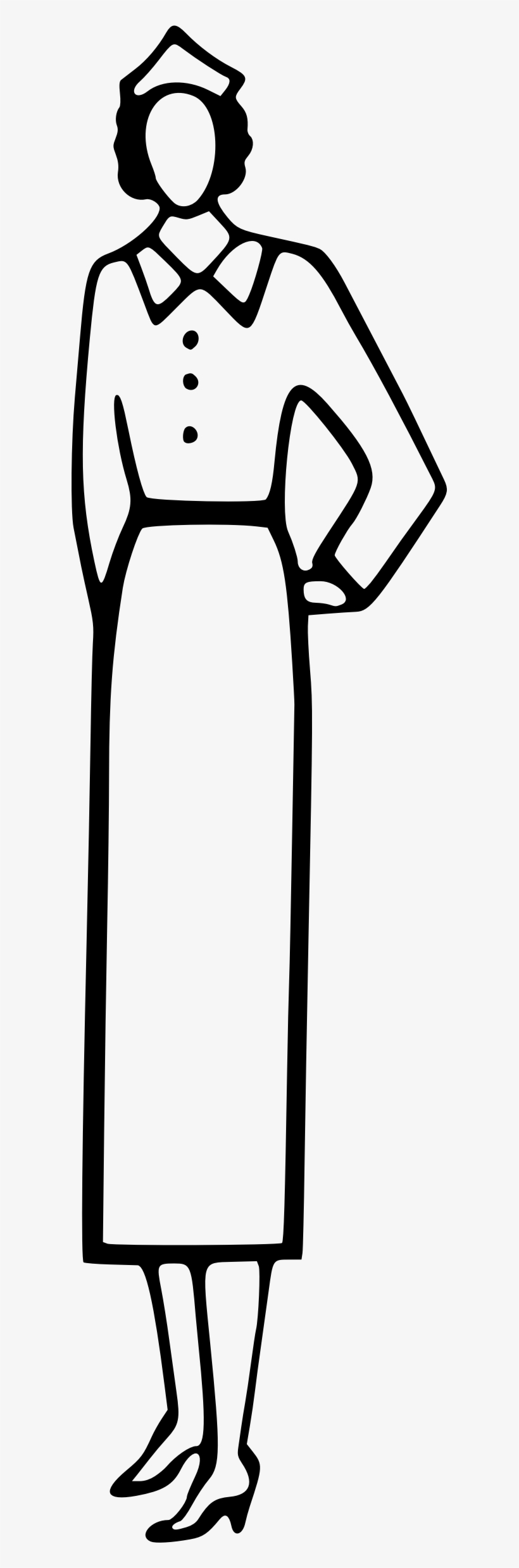 Nurse Clipart Simple - Clip Art, transparent png download