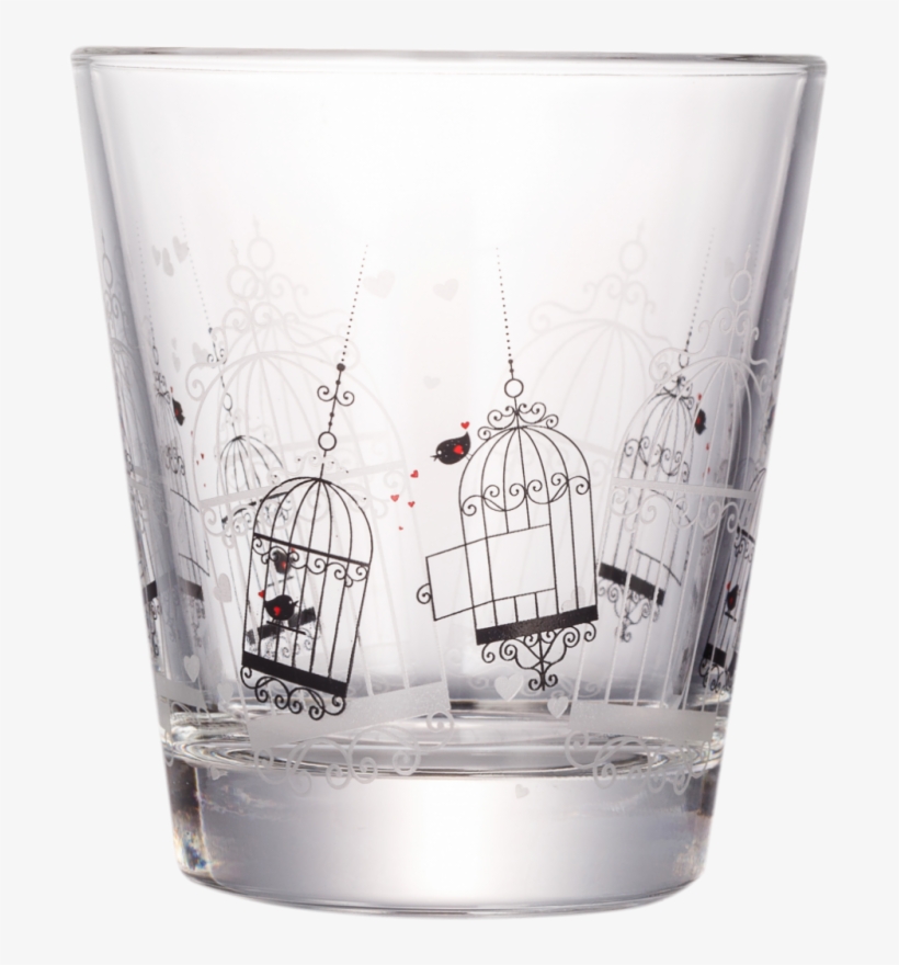 Friends Bird Cage Water Glass - Cage, transparent png download