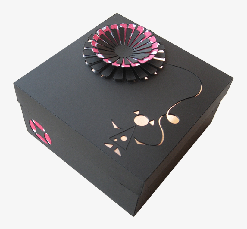 Cajas Regalo Estilo, Negra - Cajas Decoradas Para Regalo, transparent png download