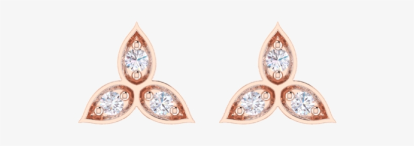 Round Brilliant Cut Diamond Earrings - Earrings, transparent png download