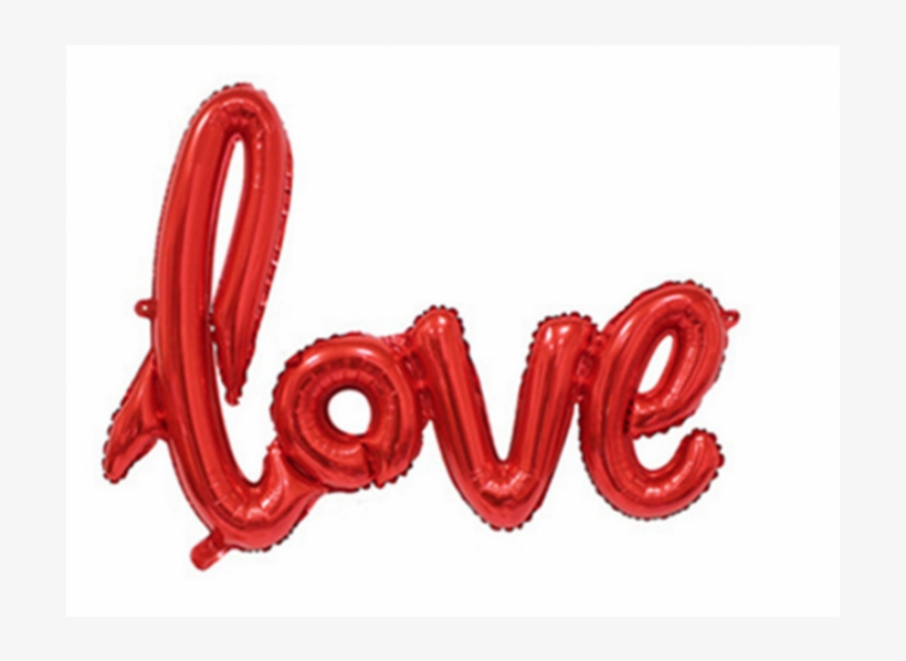 Foil Balloon Love - Balloon, transparent png download