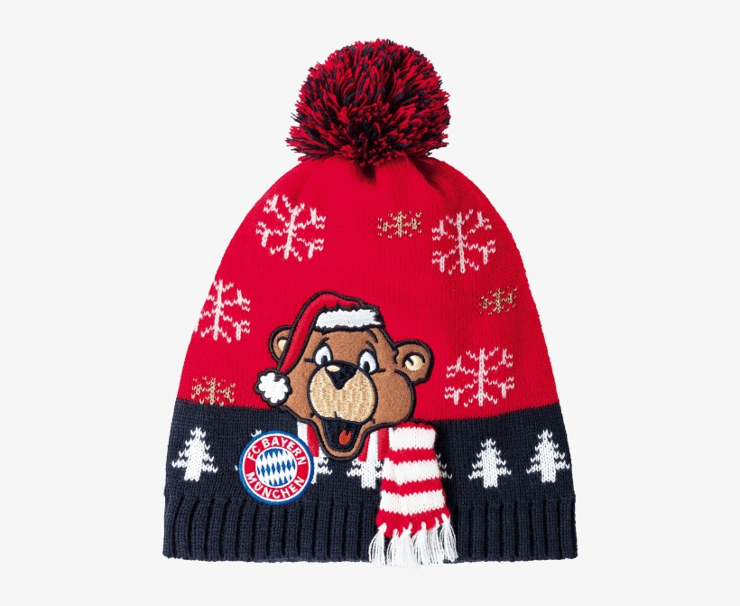 Gorro Con Borlas De Navidad - Fc Bayern, transparent png download