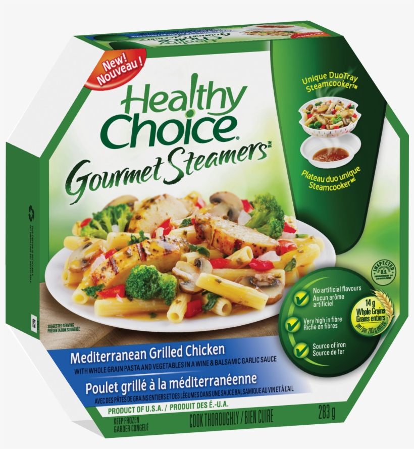 Mediteranean Grilled Chicken Healthy Choice Gourmet Steamers PNG