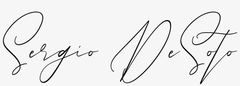 Sergio Desoto - Calligraphy, transparent png download