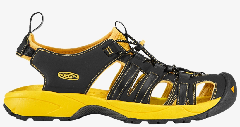 Yellow Black Sandal Png Image - Hiking Shoe, transparent png download