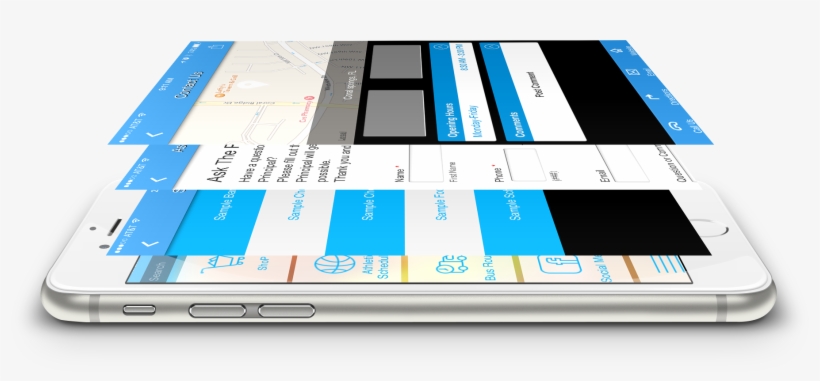 Mobile Apps For Schools Phone Demo - Smartphone, transparent png download