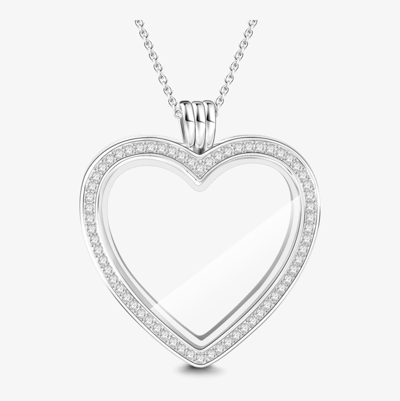 Heart Floating Locket - Locket, transparent png download