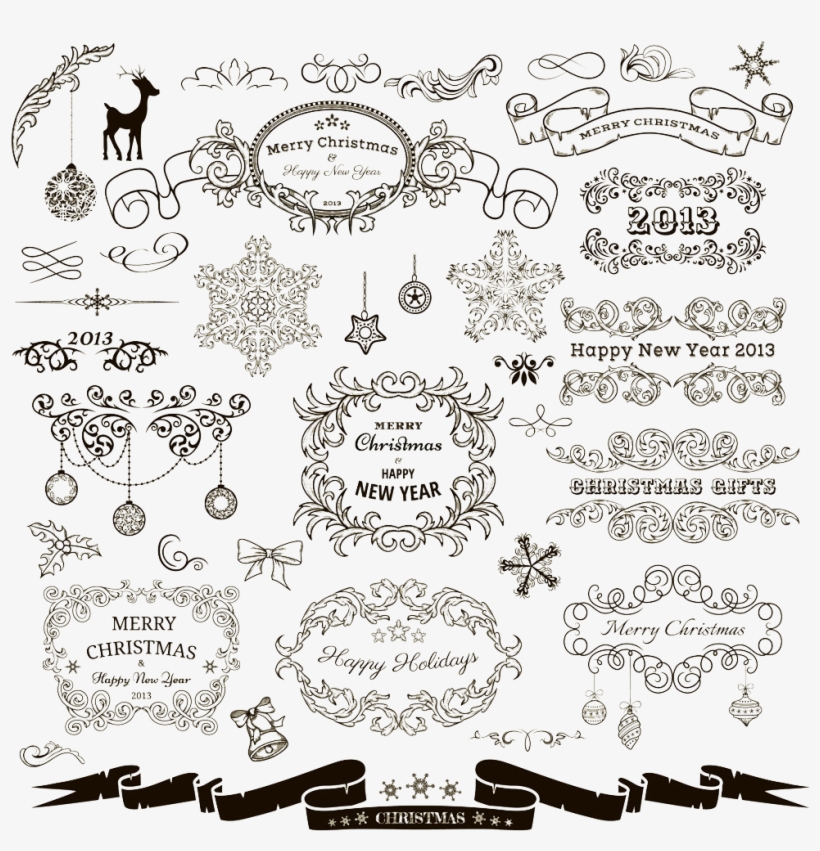 Christmas Euclidean Lace Pattern Transprent Png Free - 婚禮 Logo 設計 素材, transparent png download