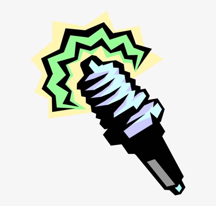 Vector Illustration Of Spark Plug Ignition System To - Illustration, transparent png download