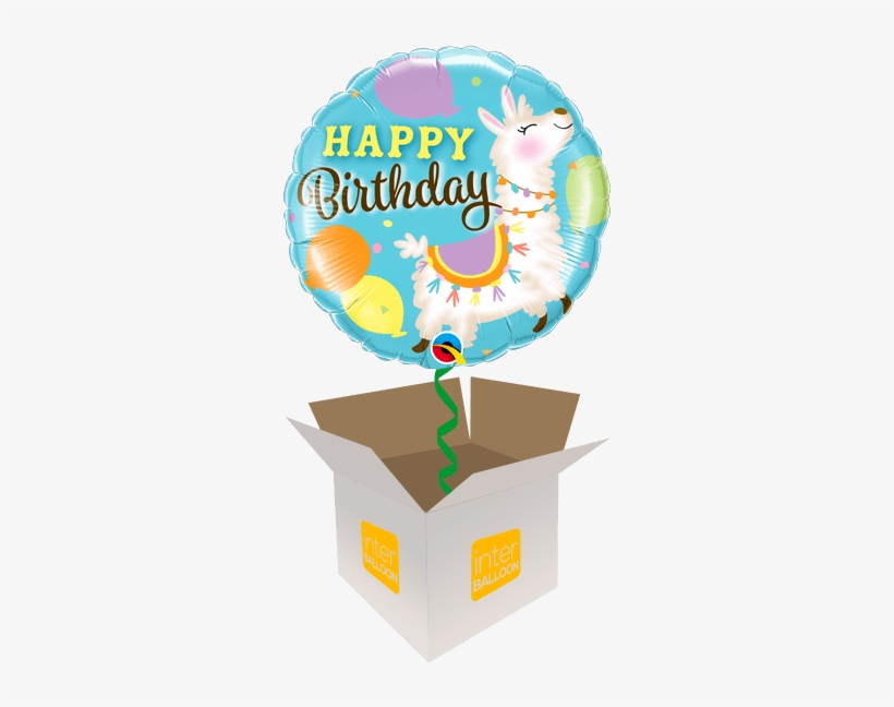Happy Birthday Llama Party - Birthday Llama, transparent png download