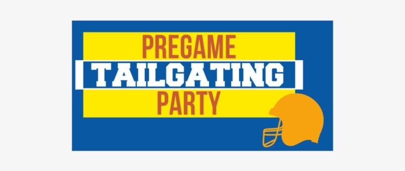 Pregame Tailgating Party Vinyl Banner With Helmet Graphic - Graphic Design, transparent png download