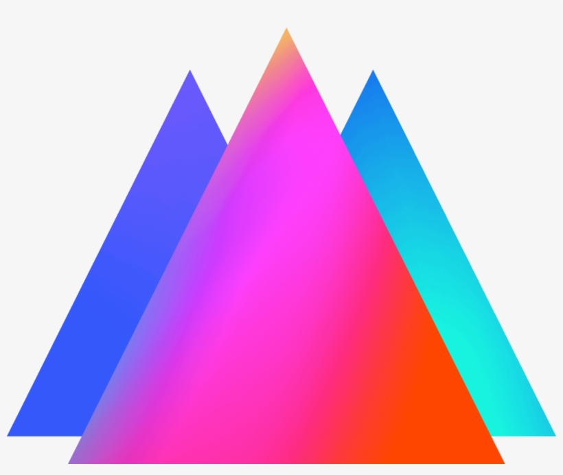 Triangles - Electric Blue, transparent png download