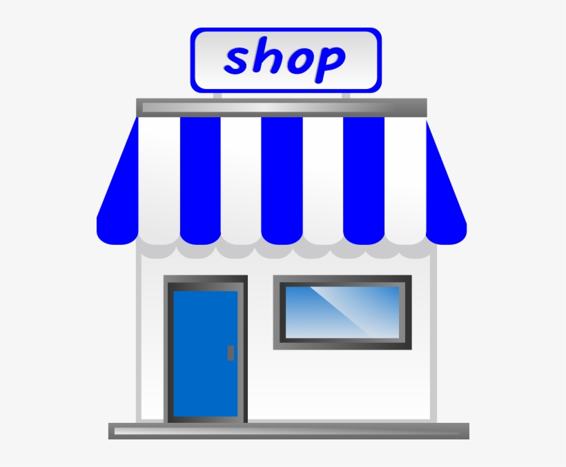 Shop With Awning Clip Art - Shop Clipart, transparent png download