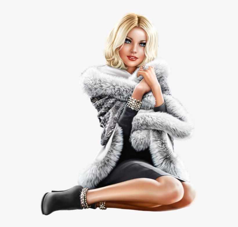 Tube Femme Hiver Png, transparent png download