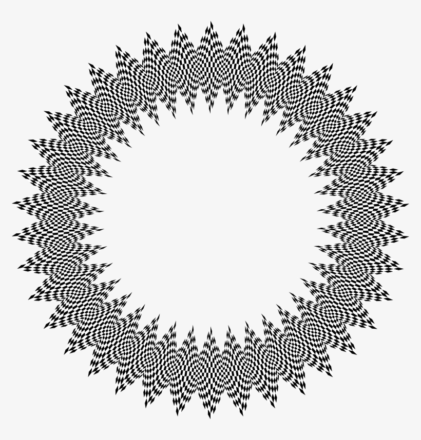 Stylized Checkered Geometric Frame - Friends For 30 Years, transparent png download