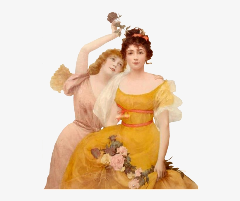 533 X 618 8 - Vintage Women Png, transparent png download
