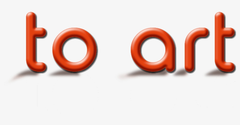 “to Art” 3d Text With Long Shadow - Circle, transparent png download