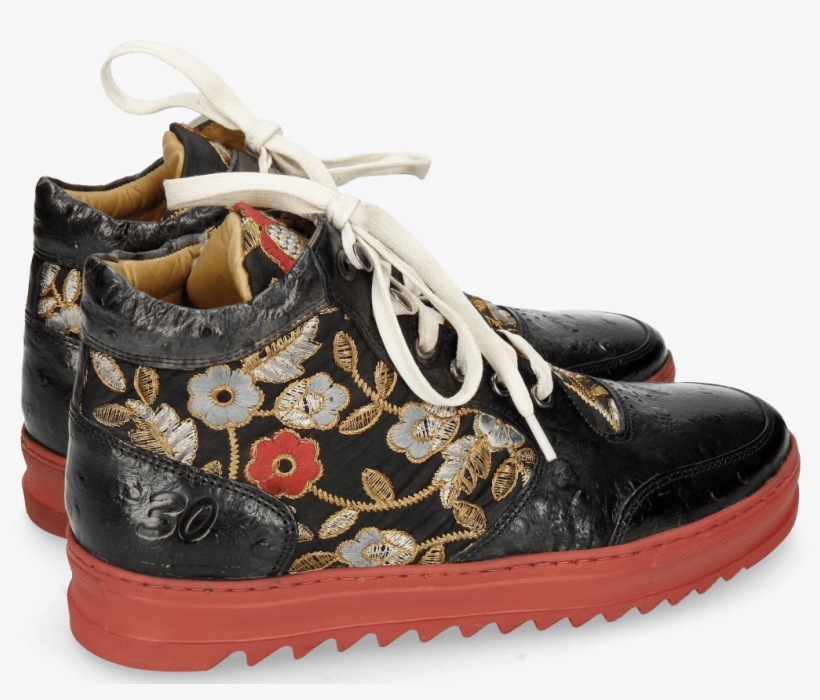 Ankle Boots Maxima 1 Ostrich Black Brocade - Sneakers, transparent png download
