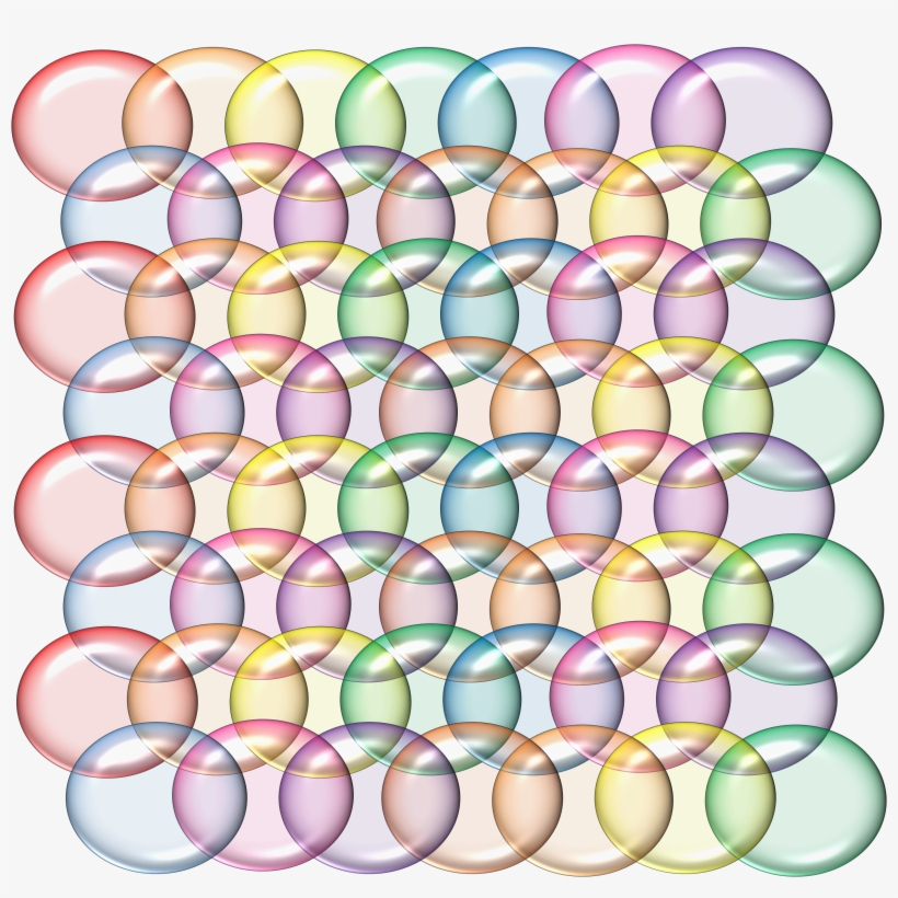 Rainbow Bubbles Translucent 3d Red 1253101 - Circle, transparent png download