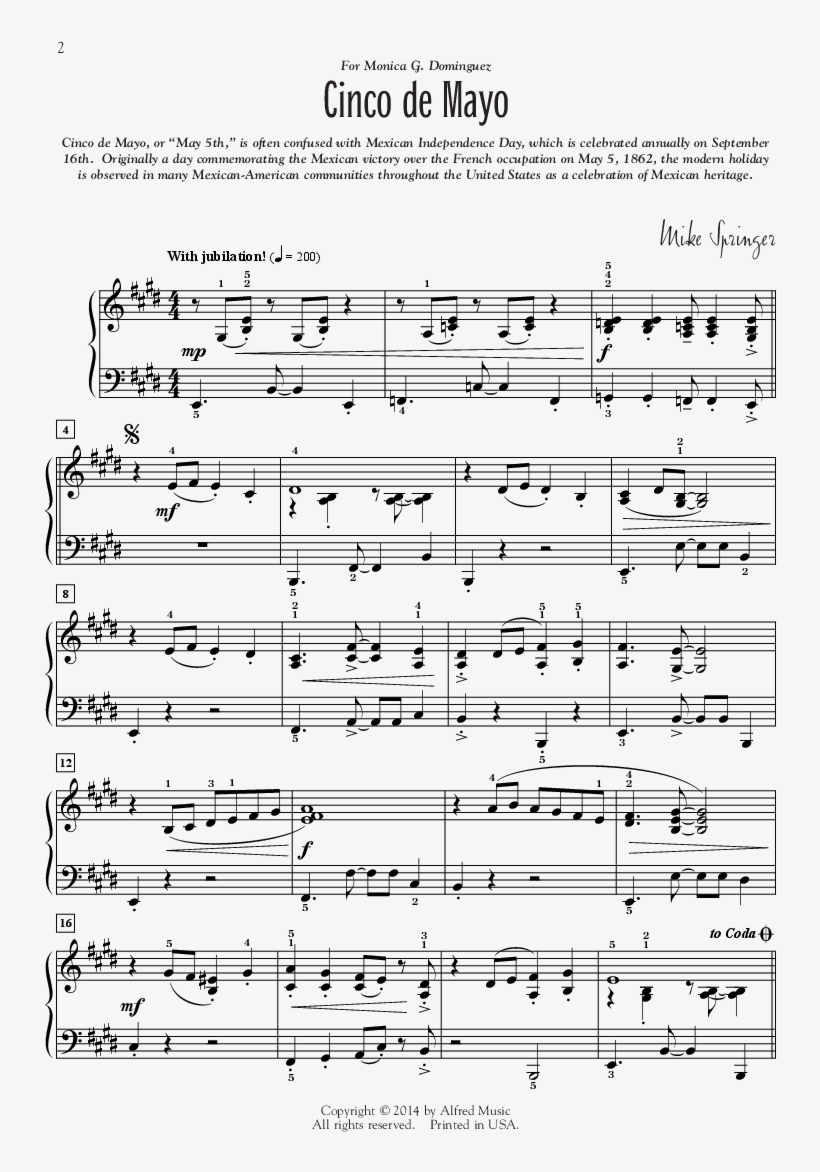 Mexico - Energy Music Sheet, transparent png download