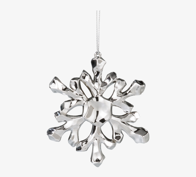 Acrylic Snowflakes, Silver - Silver, transparent png download