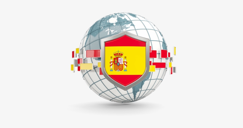 Illustration Of Flag Of Spain - German Flag The Globe, transparent png download