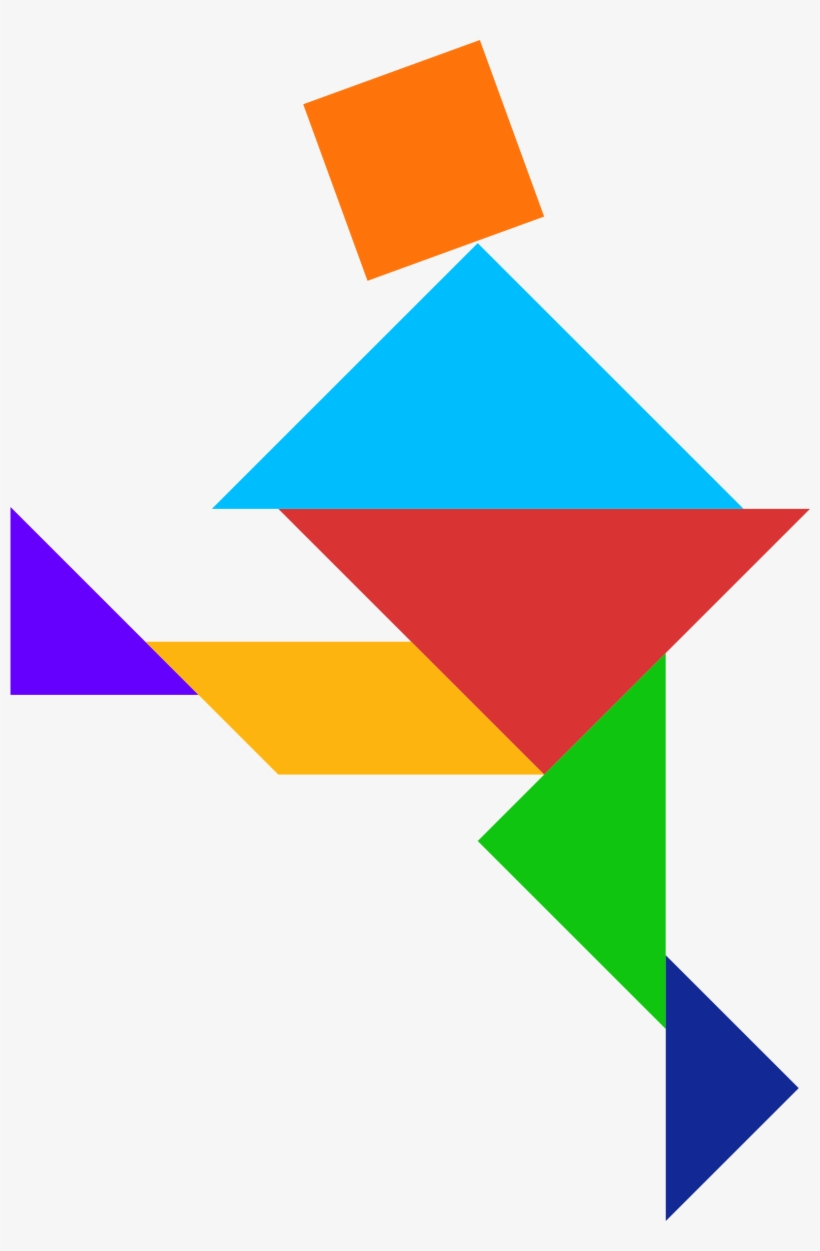 Big Image - Tangram Animals, transparent png download