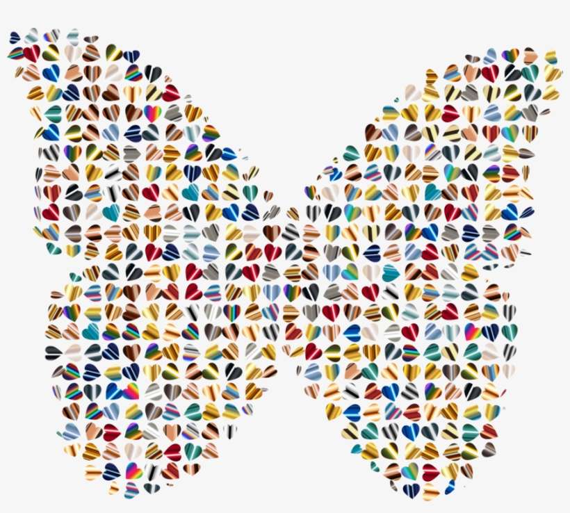 Fractal Art Chaos Theory Computer Icons Butterfly - Butterfly Psychedelic Big, transparent png download