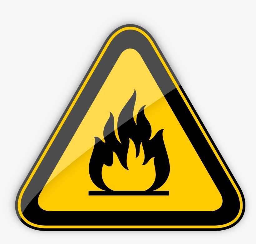 Highly Flammable Warning Sign Png Clipart - Bio Hazard Sign Png, transparent png download