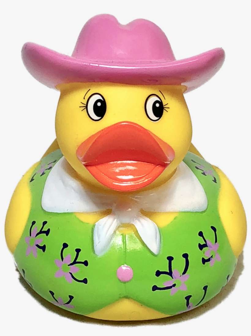 Cowgirl Rubber Duck - Duck, transparent png download