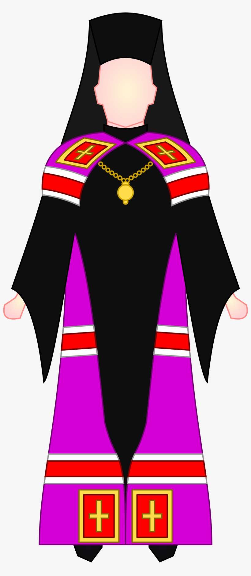 Open - Orthodox Patriarch Choir Dress, transparent png download
