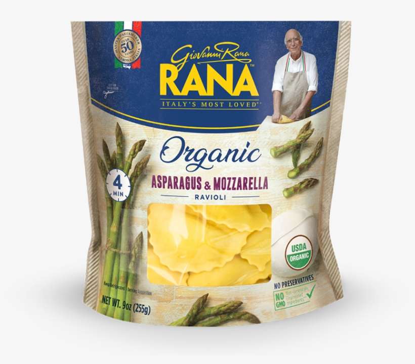 Organic Asparagus & Mozzarella Ravioli - Pasta, transparent png download