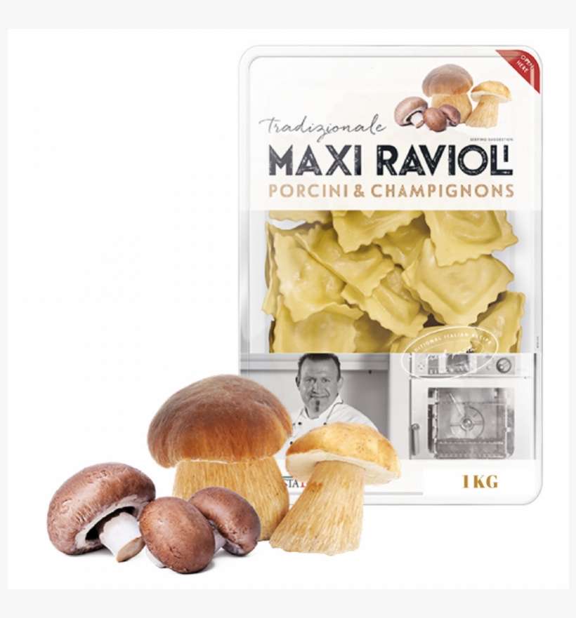 Ravioli Mushroom Pasta, Frozen 1kg - Processed Cheese, transparent png download