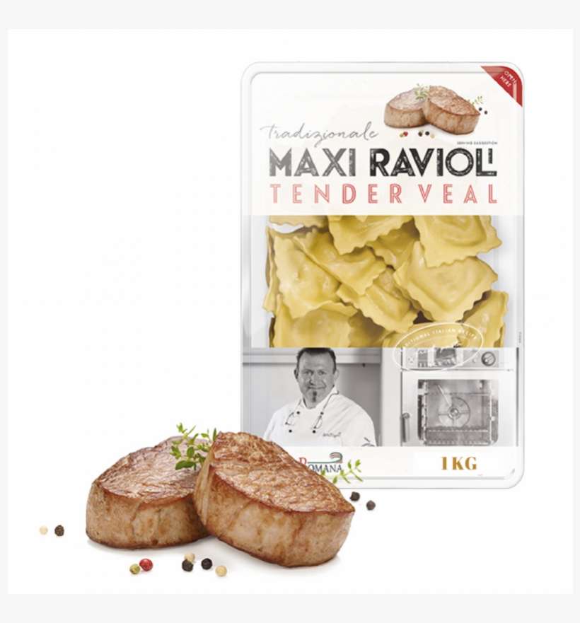 Ravioli Veal Meat Pasta, 1kg Frozen, transparent png download