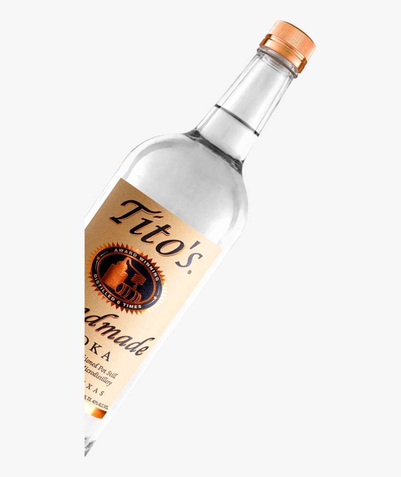 Bottle Of Tito's Tito's Handmade Vodka PNG Image Transparent PNG