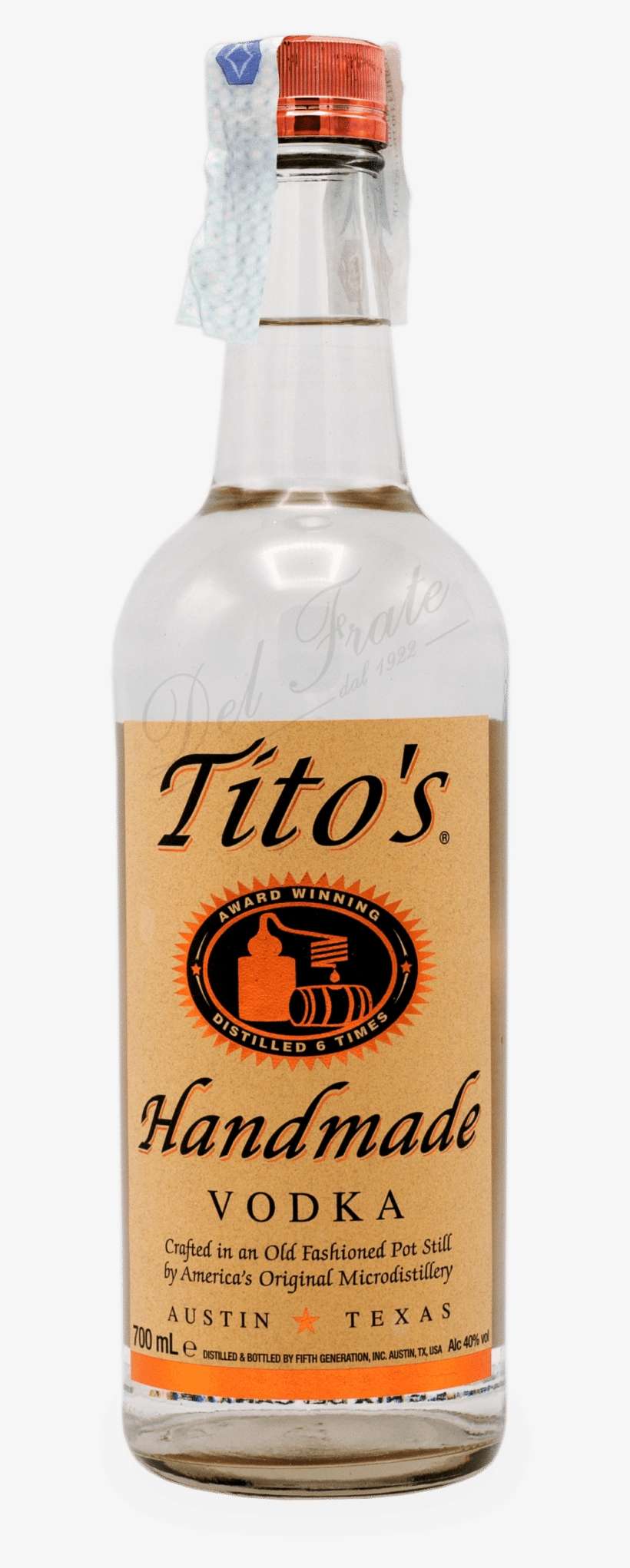 Tito's Handmade Vodka - Tito's Handmade Vodka 50ml PNG Image ...