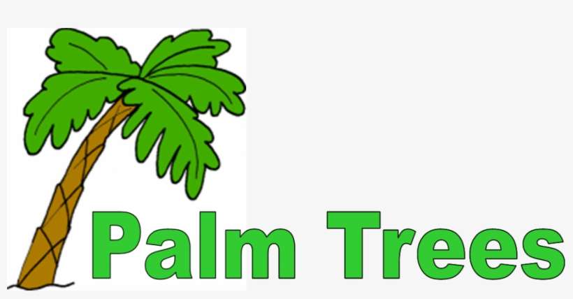 Palm Tree Logos - Small Cartoon Palm Tree, transparent png download
