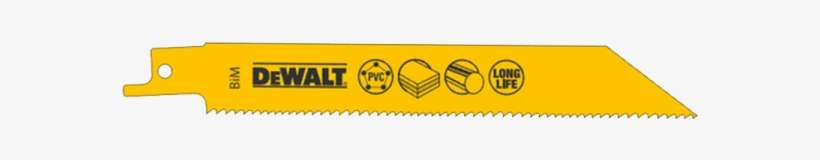 Dewalt Sabre Saw Blade Dt2430-qz For Coarse Wood - Orange, transparent png download
