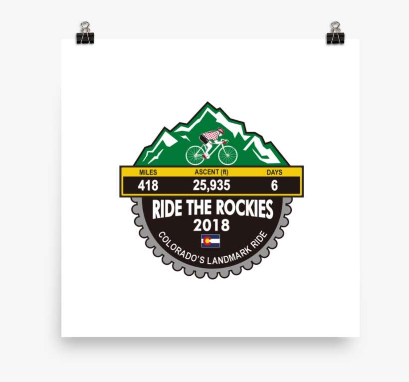 Ride The Rockies 2018, Co - Label, transparent png download