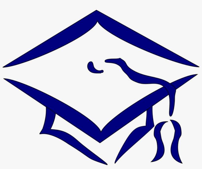 Jpg Library Stock Blue Hat And Gold Tassels Cap Free - Graduation Cap Clip Art, transparent png download