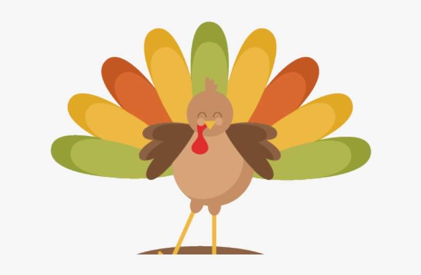 Turkey Clipart File - Cute Thanksgiving Clipart, transparent png download