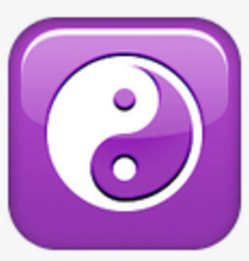 Yinyang - Yin Yang Emoji Whatsapp, transparent png download