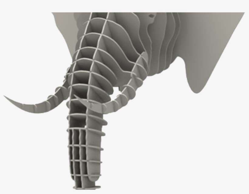 Faux Elephant Head Wild Makecnccom - Elephant Head 3d Model, transparent png download