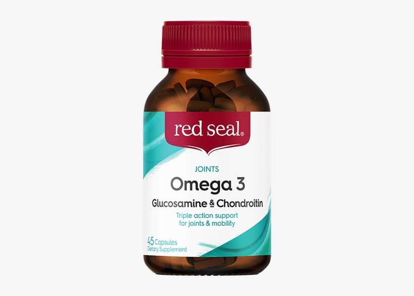 Omega 3, Glucosamine & Chondroitin 45's - Red Seal Multivitamin, transparent png download