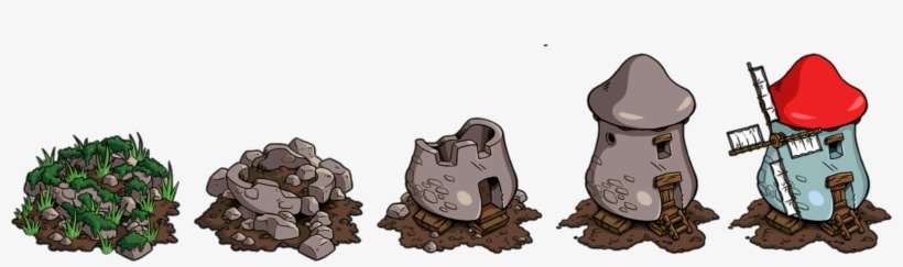 Windmill Stages - Smurfs Village The Windmill, transparent png download